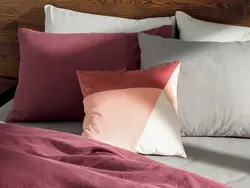 بالش تزئینی تکه دوزی سایز 45×45 سه رنگ انگلیش هوم