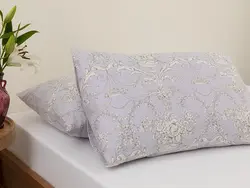 روبالشی ست دو عددی سایز 50×70 رنگ یاسی انگلیش هوم