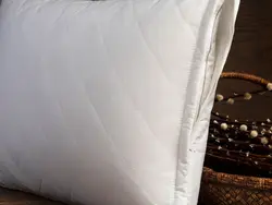 محافظ بالش50×70  پنبه ای لحافی- سفید انگلیش هوم