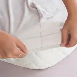 ملحفه روتختی دونفره 160×200 پنبه ای دورکش- خاکستری روشن مادام کوکو
