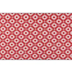 گلیم 120×180 بافته شده حاشیه دار بانی – قرمز/آبی مادام کوکو