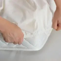 ملحفه روتختی یک نفره 100×200 پنبه ای دورکش – کرم مادام کوکو