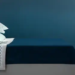 ملحفه روتختی دونفره 160×240 پنبه ای دورکش دوروتی رانفورس – آبی سرمه ای مادام کوکو