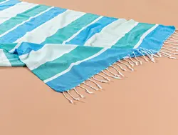 تیلدا پشتمال آبی/سبز 90×160 سانتی متر مادام کوکو