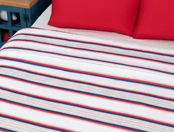 روتختی دو سایز کارتی Fabrizio – طرح دار قرمز 200X220CM مادام کوکو