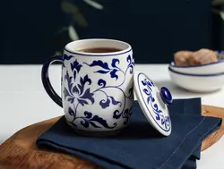 لیوان چینی درب دار مادام کوکو