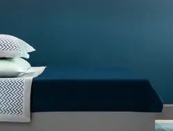 ملحفه 240×260 دوروتی دو نفره رنفورس – آبی سرمه ای مادام کوکو