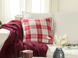 روکش بالش Montagne 43×43 cm Claret – خاکستری انگلیش هوم