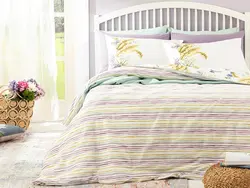 ست روکش لحاف دو نفره 200×220 پنبه ای سنبل – یاسی انگلیش هوم