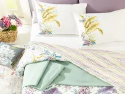 ست روکش لحاف دو نفره 200×220 پنبه ای سنبل – یاسی انگلیش هوم