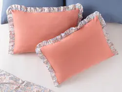 روبالشی 2 بسته پنبه ای ترکیبی Millefleur 50×70 سانتی متر صورتی انگلیش هوم