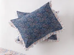 روبالشی 2 بسته نخی Millefleur 50×70 سانتی متر آبی سرمه ای انگلیش هوم