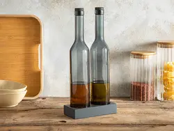 بطری روغن گرتا گلس 2 بسته – سرکه 500 میلی لیتر آنتراسیت انگلیش هوم