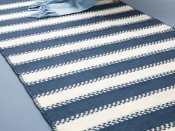 گلیم بافته شده اسپارکس 80×150 سانتی متر آبی سرمه ای – کرم انگلیش هوم