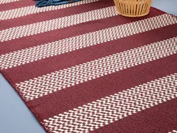 گلیم بافته شده اسپارکس 60*100 سانتی متر قرمز کلارت انگلیش هوم