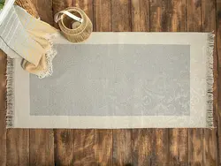گلیم دکو بافت 120×180 سانتی متر خاکستری انگلیش هوم