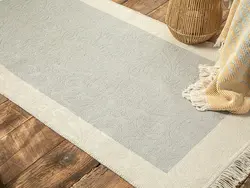 گلیم دکو بافت 120×180 سانتی متر خاکستری انگلیش هوم