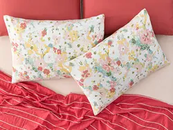 روبالشی 2 بسته پنبه ای بلوم Vivacity 50×70 سانتی متر زرد انگلیش هوم