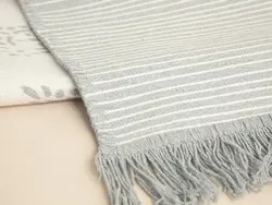 گلیم بافت ناوا 120×180 سانتی متر خاکستری انگلیش هوم