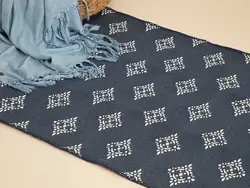 گلیم بافته شده ناوا 120×180 سانتی متر آبی سرمه ای انگلیش هوم