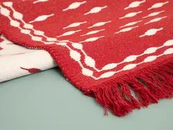 گلیم بافته لوک 60*100 سانتی متر قرمز انگلیش هوم