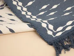 گلیم بافته لوک 120×180 سانتی متر نیلی انگلیش هوم