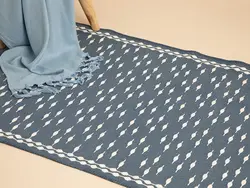 گلیم بافته لوک 120×180 سانتی متر نیلی انگلیش هوم