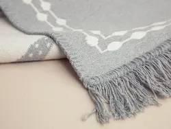 گلیم میس بافت 80*150 سانتی متر خاکستری انگلیش هوم