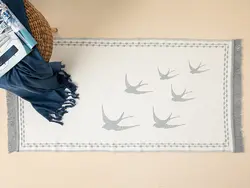 گلیم میس بافت 80*150 سانتی متر خاکستری انگلیش هوم