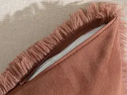روکش بالش 45×45 پرشی کرکی – رز انگلیش هوم