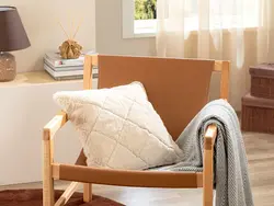روکش بالش پرتاب دار خرگوش نرم لمسی 45×45 سانتی متر بژ انگلیش هوم