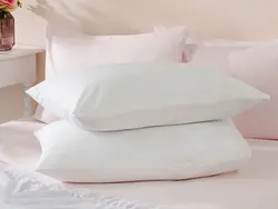 روبالشی 2 عدد 50×70 پنبه ای ساده – سفید انگلیش هوم