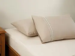 روبالشی ست دو عددی  50×70 طرح نانسی – بژ انگلیش هوم