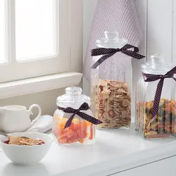 ظرف شیشه ای گرد – بنفش/ 1450 میلی لیتر مادام کوکو