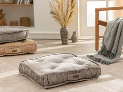 بالش تزئینی مخملی مربع مالتا اتاق نشیمن 60x60x14 رنگ خاکستری انگلیش هوم