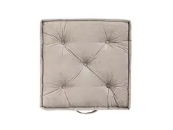 بالش تزئینی مخملی مربع مالتا اتاق نشیمن 60x60x14 رنگ خاکستری انگلیش هوم