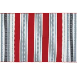 گلیم 120×180 حاشیه دار Trinetta – قرمز/آبی مادام کوکو