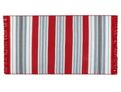 گلیم 60×100 حاشیه دار Trinetta – قرمز/آبی مادام کوکو