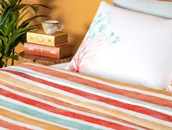 روتختی دو سایز کارتی Fabrizio – طرح دار قرمز 200X220CM مادام کوکو
