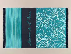 گلیم فرش حاشیه دار جول – فیروزه – 120×180 سانتی متر مادام کوکو