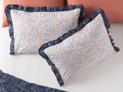 روبالشی 2 بسته پنبه ای Millefleur 50×70 سانتی متر سفید انگلیش هوم