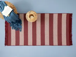 گلیم بافته شده اسپارکس 60*100 سانتی متر قرمز کلارت انگلیش هوم