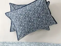 روبالشی 2 بسته پنبه ای Fleur De Nuit 50×70 سانتی متر آبی سرمه ای انگلیش هوم