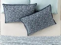 روبالشی 2 بسته پنبه ای Fleur De Nuit 50×70 سانتی متر آبی سرمه ای انگلیش هوم