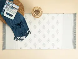 گلیم بافته شده ناوا 60×100 سانتی متر خاکستری انگلیش هوم