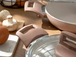 ست ماهیتابه 3 تکه گرانیت اولیا رز خشک 18-20-22 سانتی متری انگلیش هوم