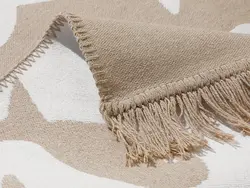 گلیم موج بافته ماهی 60*100 سانتی متر بژ انگلیش هوم