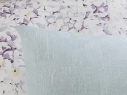 روبالشی ست دو عددی نخی طرحدار سایز 50×70 رنگ آبی فیروزه ای انگلیش هوم