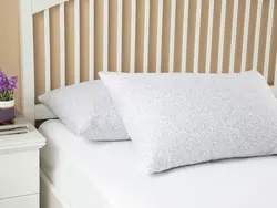 روبالشی ست دو عددی نخی طرحدار سایز 50×70 رنگ یاسی انگلیش هوم