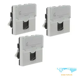 کیستون شبکه لگراند CAT6 UTP دو ماژول پهن Keystone Legrand CAT6 UTP network two broad modules